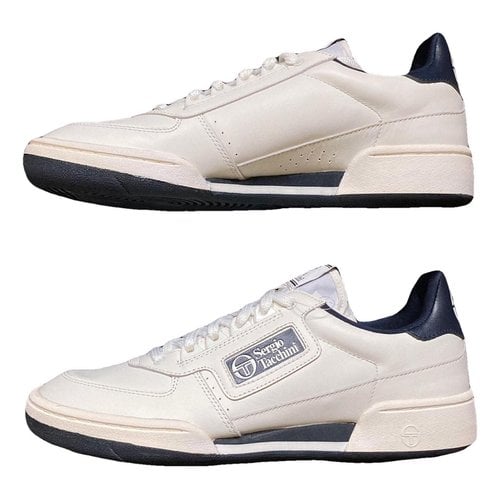 Pre-owned Sergio Tacchini Leather Low Trainers In White