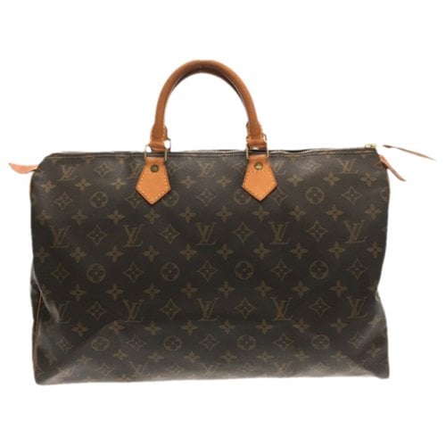 Pre-owned Louis Vuitton Speedy Handbag In Brown