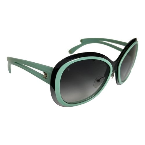Pre-owned Louis Vuitton Oversized Sunglasses In Green