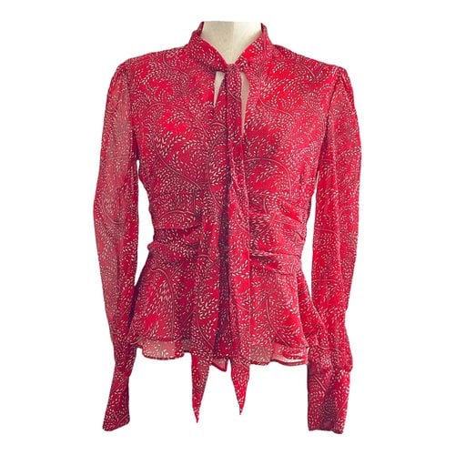Pre-owned Bardot Blouse In Red