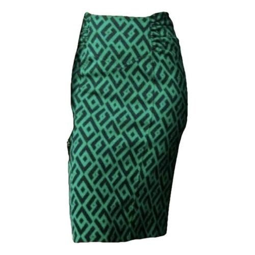 Pre-owned Diane Von Furstenberg Wool Mid-length Skirt In Green