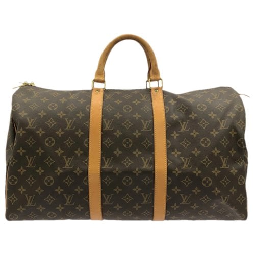 Pre-owned Louis Vuitton Keepall Travel Bag In Brown