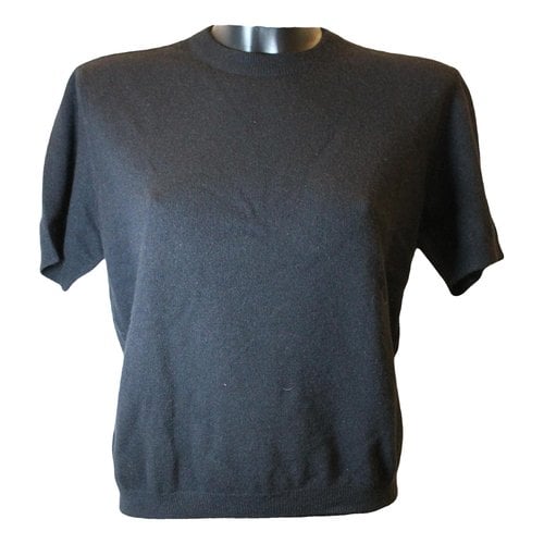 Pre-owned Ferragamo Wool T-shirt In Black