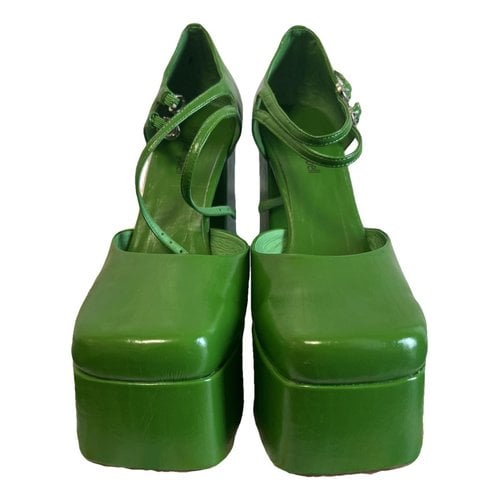 Pre-owned Jeffrey Campbell Leather Heels In Green