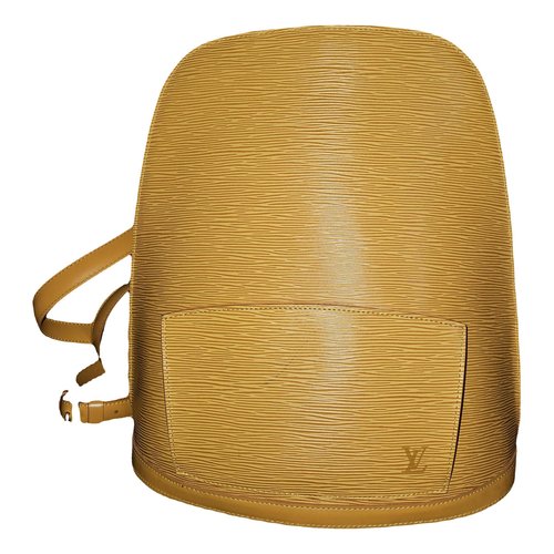 Pre-owned Louis Vuitton Gobelins Vintage Leather Backpack In Yellow