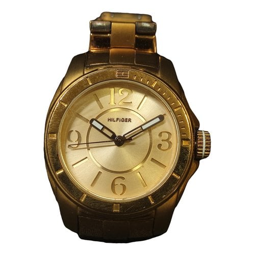 Pre-owned Tommy Hilfiger Watch In Gold