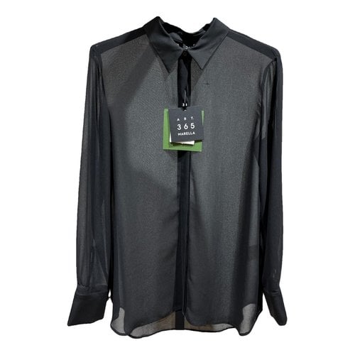 Pre-owned Marella Blouse In Black