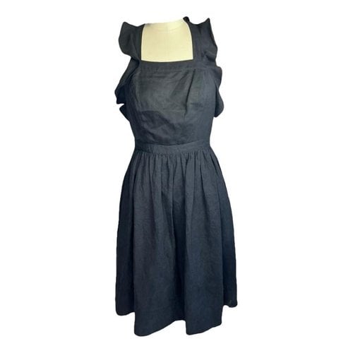 Pre-owned Ulla Johnson Mid-length Dress In Black