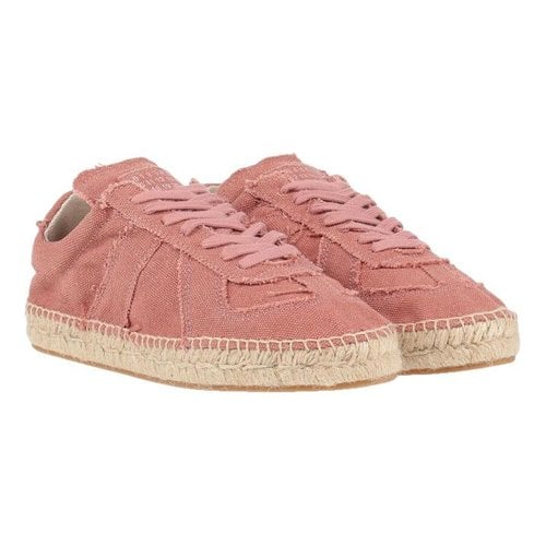 Pre-owned Maison Margiela Cloth Espadrilles In Red