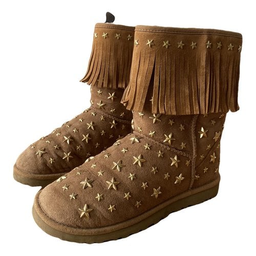 Pre-owned Ugg & Jimmy Choo Boots In Brown