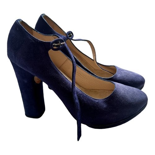 Pre-owned Repetto Heels In Navy