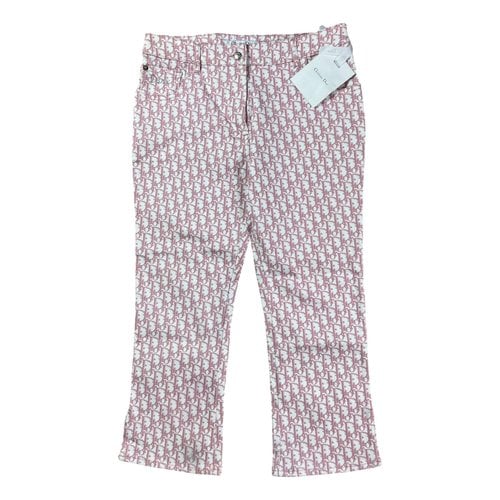 Pre-owned Dior Trousers In Pink