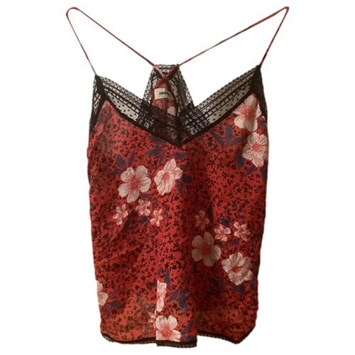 Pre-owned Zadig & Voltaire Silk Camisole In Red