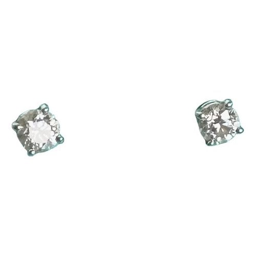 Pre-owned Tiffany & Co Tiffany Soleste Platinum Earrings In White