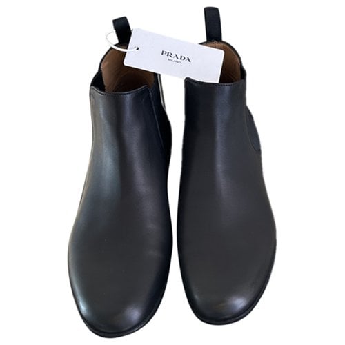 Pre-owned Church's Leather Boots In Black