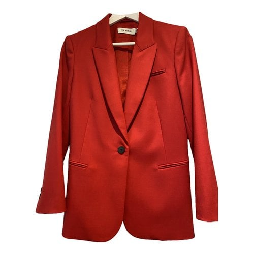 Pre-owned Cefinn Wool Jacket In Red