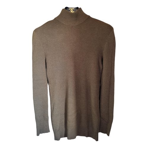 Pre-owned Chanel Cashmere Jumper In Green