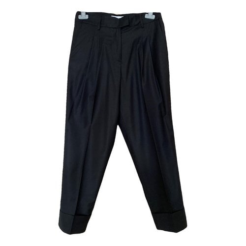 Pre-owned Paul & Joe Wool Chino Pants In Black