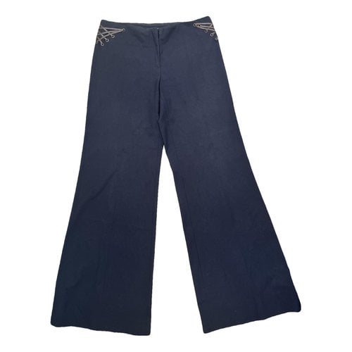 Pre-owned Barbara Bui Trousers In Navy