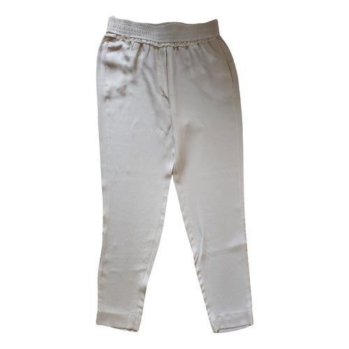 Pre-owned 3.1 Phillip Lim / フィリップ リム Silk Trousers In Ecru