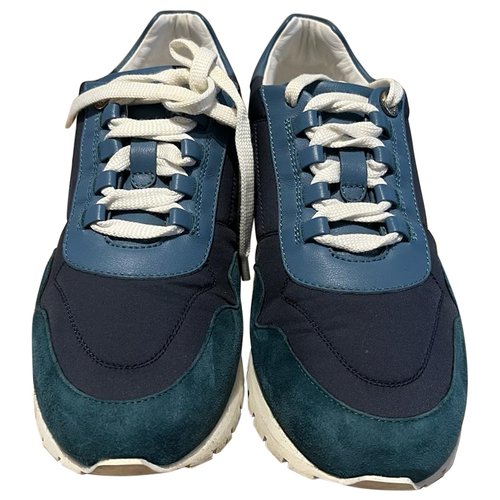 Pre-owned Loro Piana Cloth Trainers In Blue