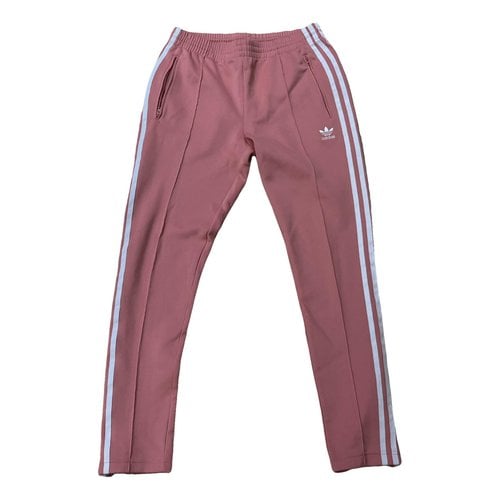Pre-owned Adidas Originals Straight Pants In Pink