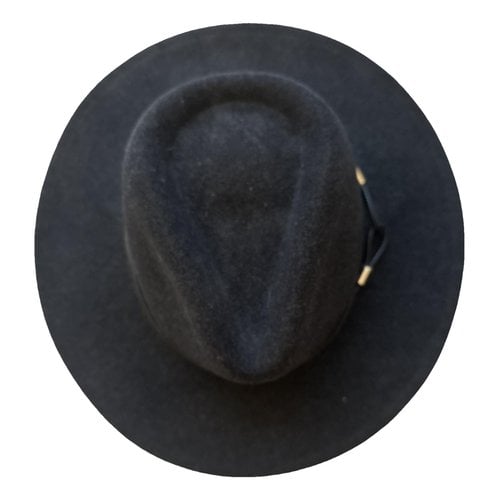 Pre-owned Rag & Bone Wool Hat In Anthracite