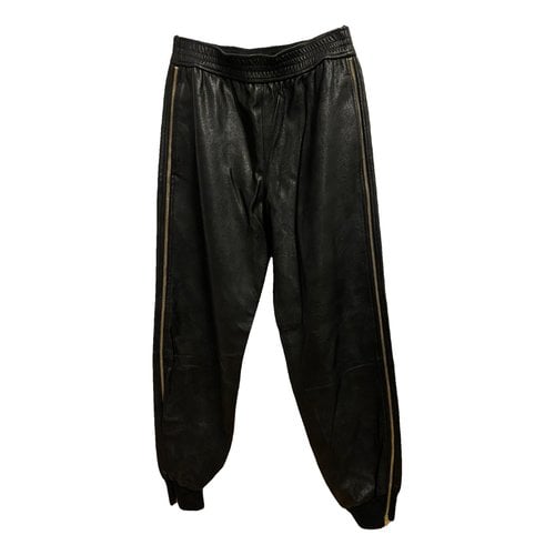 Pre-owned Stella Mccartney Vegan Leather Trousers In Other