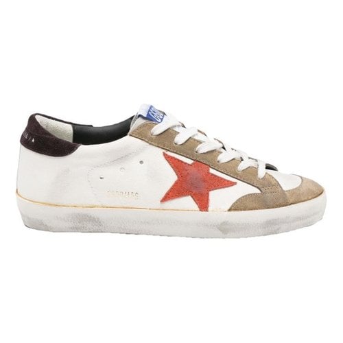 Pre-owned Golden Goose Superstar Leather Trainers In Multicolour