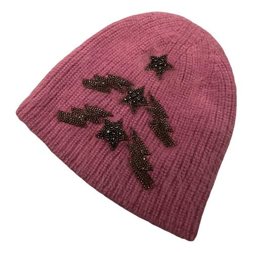 Pre-owned Jennifer Behr Cashmere Beanie In Pink