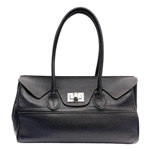 Pre-owned Gianni Chiarini Leather Satchel In Black