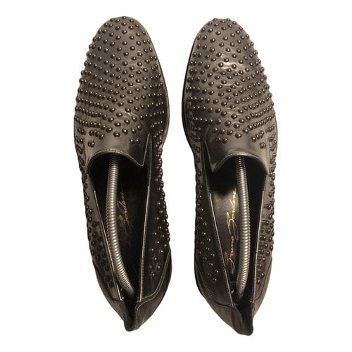 Pre-owned Bruno Bordese Leather Flats In Silver