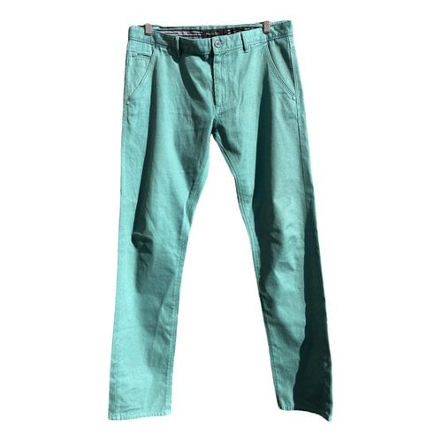 Pre-owned Massimo Dutti Trousers In Green