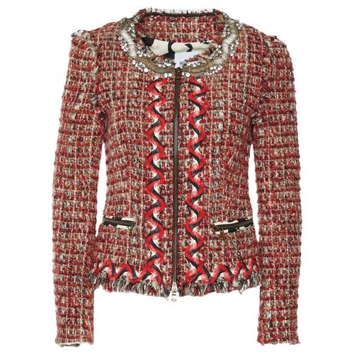 Pre-owned Moschino Cheap And Chic Tweed Jacket In Red