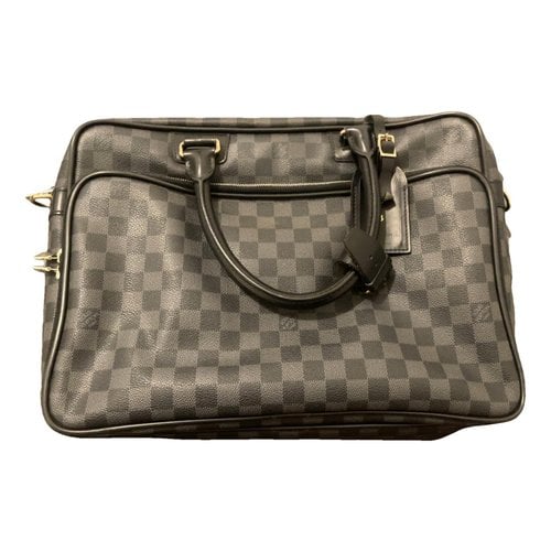 Pre-owned Louis Vuitton Icare Leather Bag In Black