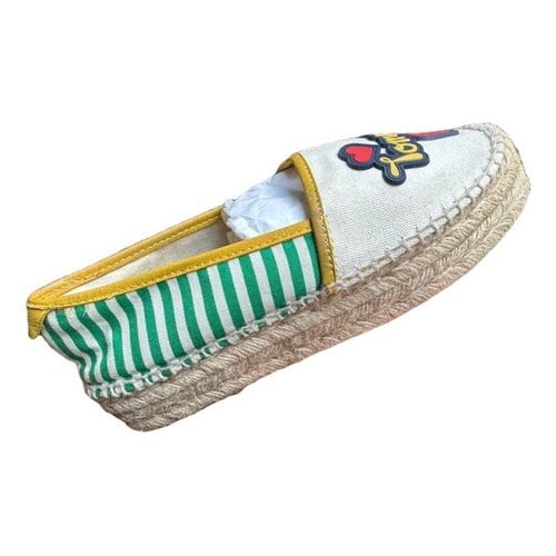 Pre-owned Tommy Hilfiger Cloth Espadrilles In Beige