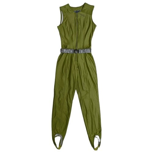 Pre-owned Mugler Jumpsuit In Yellow
