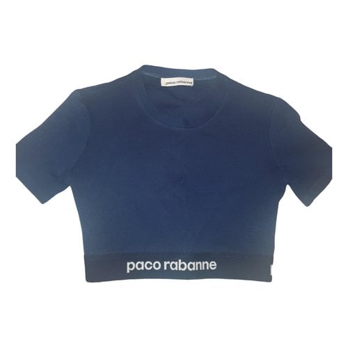 Pre-owned Paco Rabanne Top In Navy