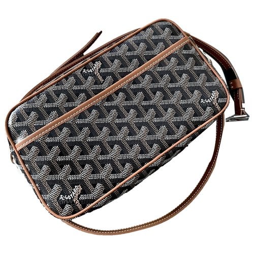 Pre-owned Goyard Leather Travel Bag In Brown