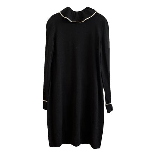 Pre-owned Vanessa Seward Wool Mid-length Dress In Black