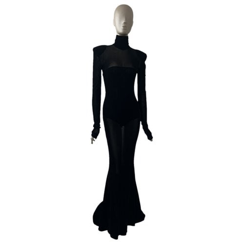 Pre-owned Alexandre Vauthier Maxi Dress In Black