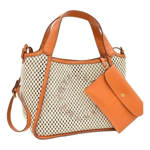 Pre-owned Stella Mccartney Leather Crossbody Bag In Beige
