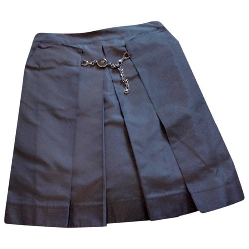 Pre-owned Celine Silk Mid-length Skirt In Black