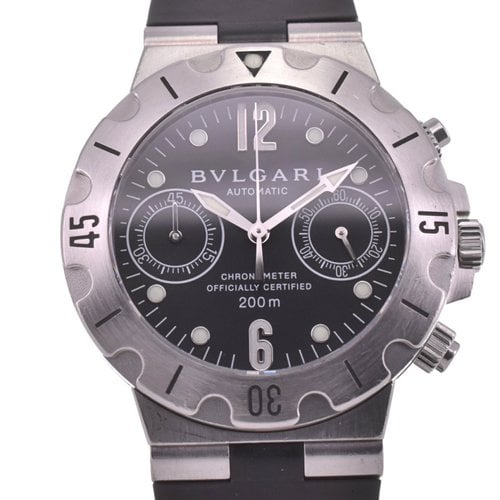 Pre-owned Bvlgari Diagono Watch In Black