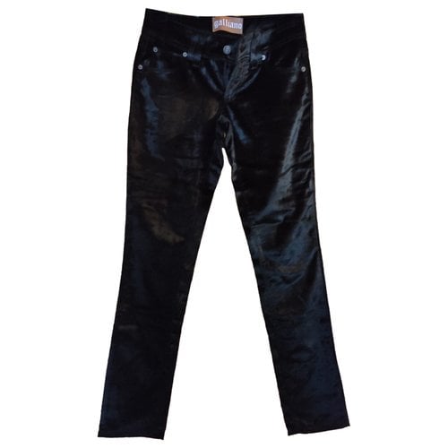 Pre-owned Galliano Slim Jeans In Black