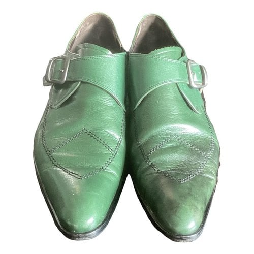 Pre-owned Vivienne Westwood Leather Lace Ups In Green