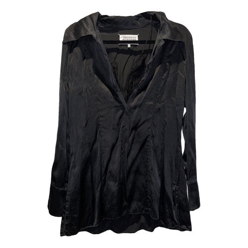 Pre-owned Maison Margiela Silk Shirt In Black