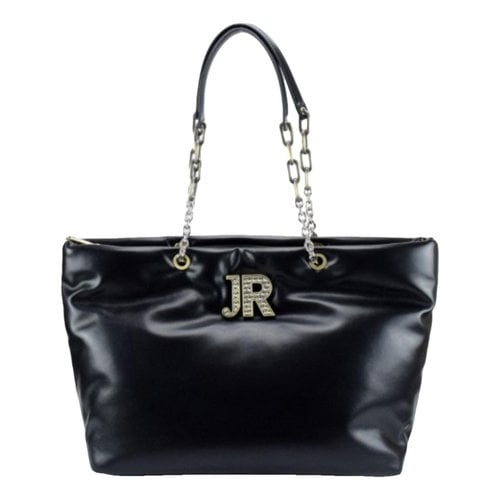 Pre-owned John Richmond Vegan Leather Handbag In Black
