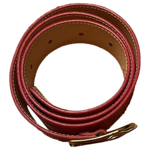 Pre-owned L'autre Chose Leather Belt In Red