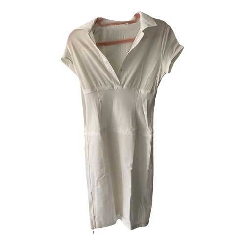 Pre-owned Narciso Rodriguez Mini Dress In White